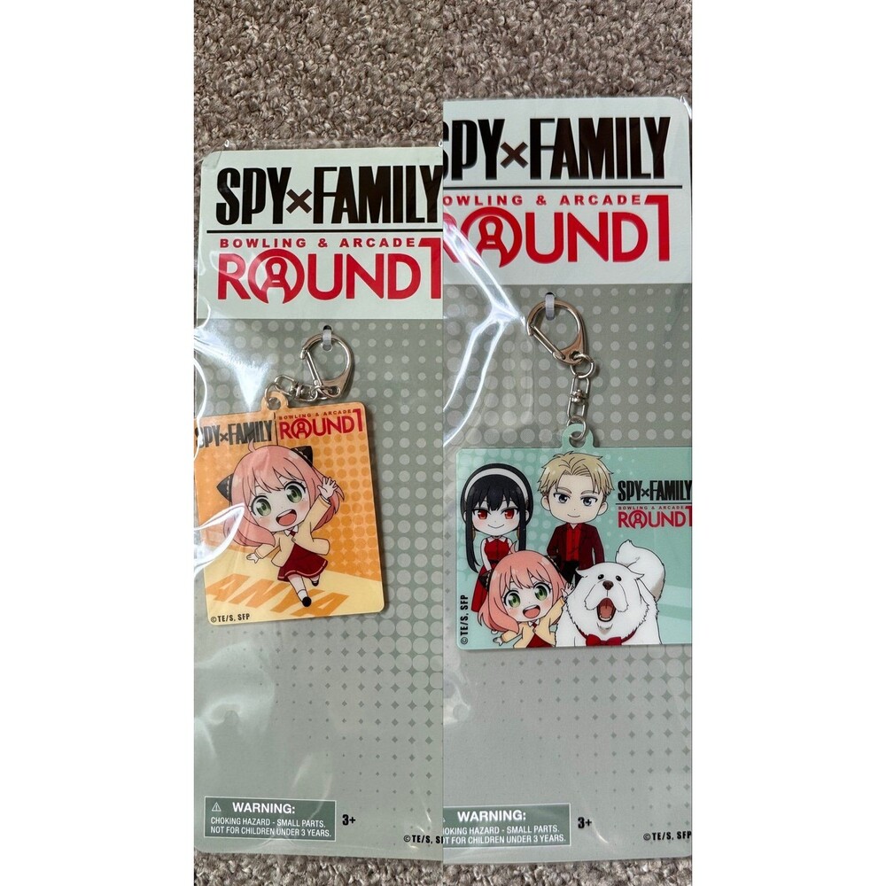 BUNDLE set of two spy family x round one keychains
